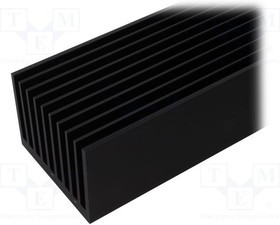 SK645/1000/SA, Радиатор: штампованный, ребристый, черный, L: 1000мм, W: 95мм