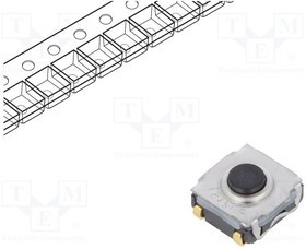 KSC323JLFG, Микропереключатель TACT, SPST-NO, Пол: 2, 0,05A/32ВDC, SMT, нет KSC323JLFG, Микропереключатель TACT, SPST-NO, Пол: 2, 0,05A/32ВDC, SMT, нет