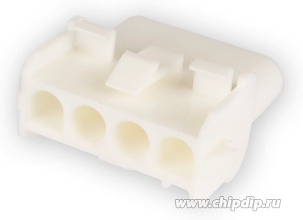 1-480703-0, Universal MATE-N-LOK Female Connector Housing, 6.35mm Pitch, 4 Way, 1 Row