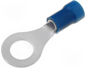 34162, Ring Tongue Terminal 14-16AWG Copper Blue 27.69mm Tin Loose