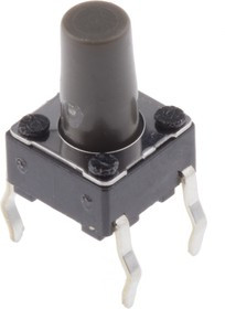 SKHHAPA010, Микропереключатель TACT, SPST, Пол: 2, 0,05A/12ВDC, THT, 1,6Н, SKHH