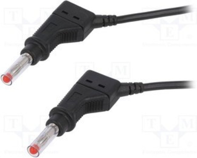 XZG425-20021, Соединительный провод, 32А, Дл: 2м, черный, изоляция: ПВХ