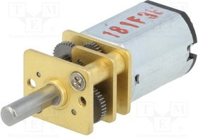 POLOLU-2218, Двигатель: DC, с редуктором, HP, 6ВDC, 1,6А, Ось: D профиль, 298: 1