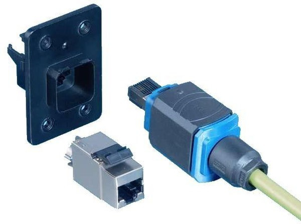 1987307-1, Аксессуар разъема, Frame Kit, AMP IP65/67 Field Installation RJ45 Push-Pull Connectors