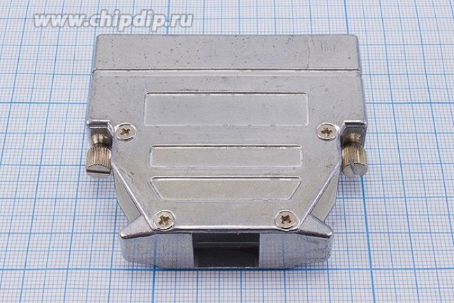 Корпус к разъёму D-SUB 37 контактов без расширения, металлический; №15206 кожух D-SUB\50P\мет\ \винт\\DM-50C\