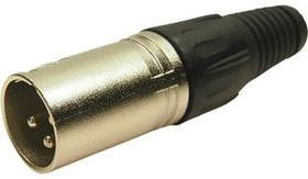 FC6130, Аудио разъем XLR, 3 контакт(-ов), Штекер, Монтаж на Кабель, Контакты с Покрытием из Серебра