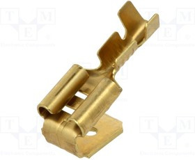 BM01198, Наконечник плоский, 6,3мм, 0,8мм, "мама"/"папа", 0,5-1мм2, обжим