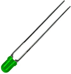 L-937GGD, 2.5 V Green LED 3mm Through Hole, L-937GGD