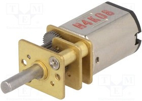 POLOLU-999, Двигатель: DC, с редуктором, HP, 6ВDC, 1,6А, Ось: D профиль, 10: 1