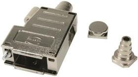 09670150435, D-Sub Backshells 15P HOOD TOP/SIDE METALLIZED PLASTIC