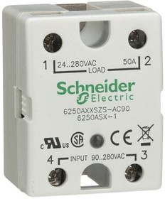 6250AXXSZS-AC90, Solid State Relays - Industrial Mount 6000 SSR SCR, SPST-NO, 50 A
