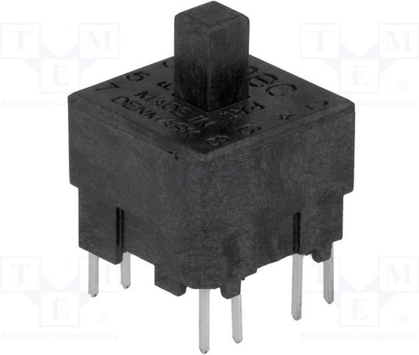 15401, Push Button Switch, Momentary, PCB, DPDT, 120V, IP54