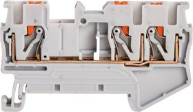 Клемма защитного провода, 2.5кв.мм, PUSH-IN