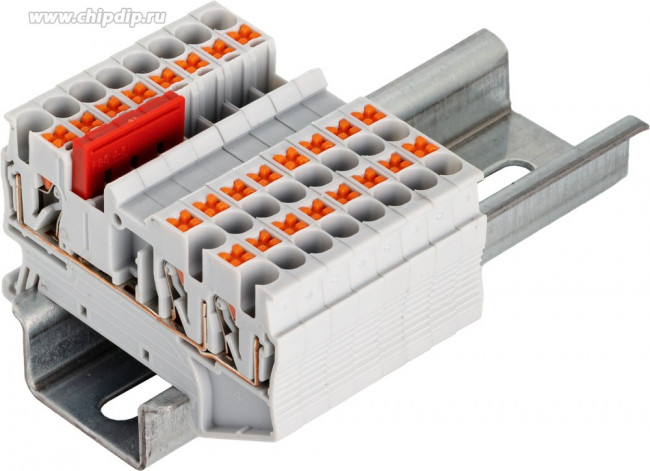 Клемма защитного провода, 2.5кв.мм, PUSH-IN