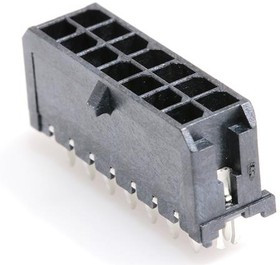 43045-1426, Headers &amp; Wire Housings MicroFit 3.0 V TH Clip DR 30Au 14Ckt