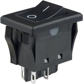 JWMW21RA2A, Rocker Switches DPST TV5 RATED BLACK CAP VRT MRK PNL SEA