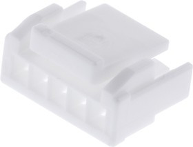 GHR-05V-S, GH Connector Housing, 1.25mm Pitch, 5 Way, 1 Row Right Angle, Straight