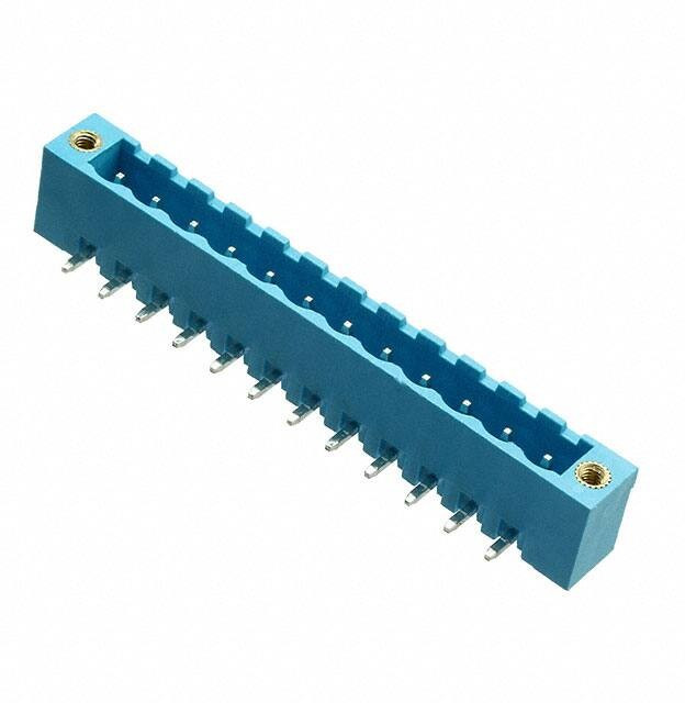 TBP01R1W-508-12BE, Pluggable Terminal Blocks Terminal block, pluggable, w screw lock, 5.08, receptical, 12 pole, blue