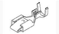 640417-2 (CUT STRIP), Terminals BLDE RECPT .25 18-14 Cut Strip of 100