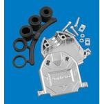 17E17262, Two Piece Backshell 180° B Shell Size Nickel Over Copper Acrylonitrile Butadiene Styrene