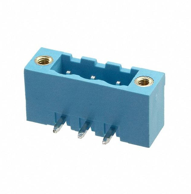 TBP01R1W-508-03BE, Pluggable Terminal Blocks Terminal block, pluggable, w screw lock, 5.08, receptical, 3 pole, blue