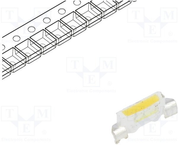 OSM44008C1F, LED; SMD; 4008; white warm; 1400?2000mcd; 2300-2700K; 120°; 20mA