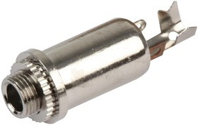 PSG08601, Телефонный аудио разъем, 3 контакт(-ов), Гнездо, 3.5 мм, Монтаж на Шасси