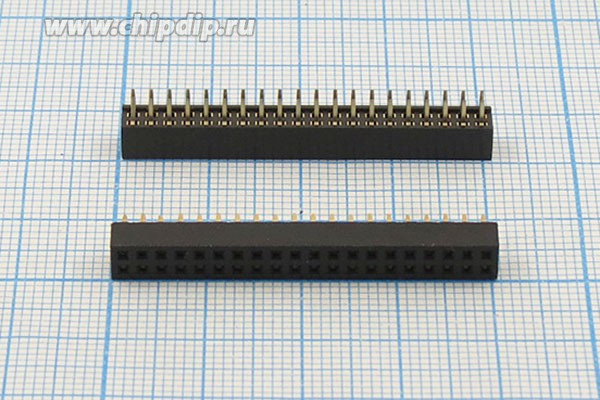 Разъем PBD2-2x20 розетка, шаг P2.0, контакты 40P, монтаж на плату