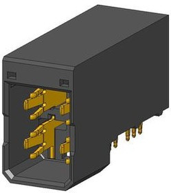 10028917-001LF, AirMax® Power Connectors, Header, Right Angle, 2x2