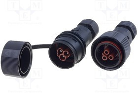 THR.405.S3B, Разъем: питания AC, зажим под винт, "папа" + "мама", 6-14мм, 400В