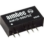 AM1D-0505DZ, DC/DC преобразователь, 1Вт, вход 4.5-5.5В, выход 5,-5В/0.1A AM1D-0505DZ, DC/DC преобразователь, 1Вт, вход 4.5-5.5В, выход 5,-5В/0.1A