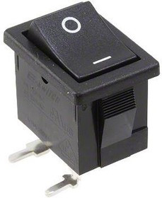 R1973ABLKBLKGR0, Rocker Switches SWITCH RCKR SPST