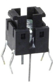 FSMIJ61AG04, Switch Tactile OFF (ON) SPST Rectangular Button PC Pins 0.05A 12VDC 500000Cycles 0.98N