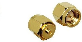 ADP-SMAM-UFLF, Straight Coaxial Adapter SMA Plug to U.FL Plug 0 6GHz