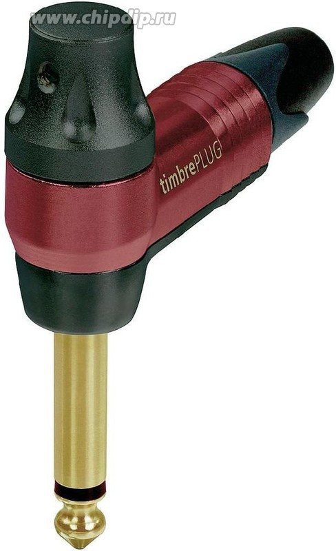 Neutrik NP2RX-TIMBRE кабельный разъем Jack 6.3мм TS (моно) штекер угловой, поворотный регулятор тембра, золоченые контакты