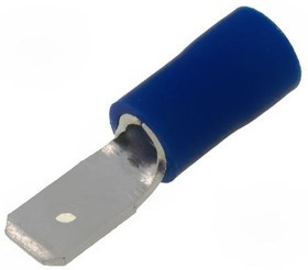 ST-032/B, Наконечник: плоский, 4,8мм, 0,8мм, "папа", 1,5-2,5мм2, обжим, синий ST-032/B, Наконечник: плоский, 4,8мм, 0,8мм, "папа", 1,5-2,5мм2, обжим, синий