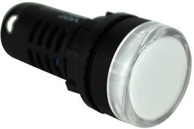 PCL2224V400B, LED Panel Mount Indicators PMI RND 22mm LED 24V Flat Lens White