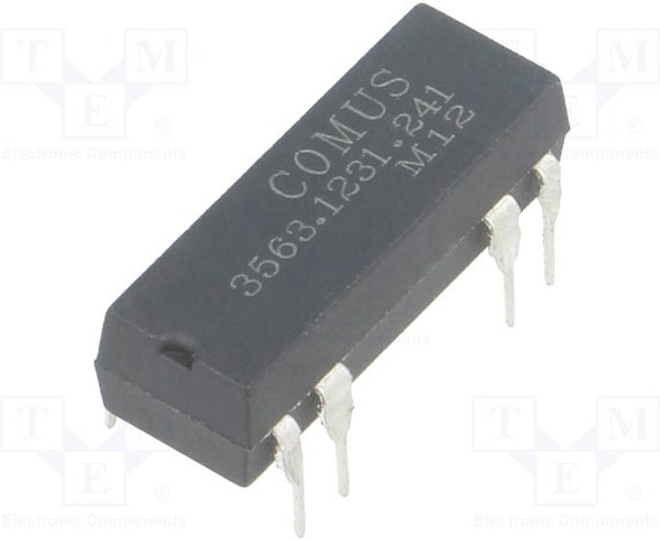 3563.1231.241, Реле: герконовое, SPDT, Uобмотки: 24ВDC, 400мА, макс.100ВDC, 5Вт 3563.1231.241, Реле: герконовое, SPDT, Uобмотки: 24ВDC, 400мА, макс.100ВDC, 5Вт