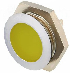 SMFL 22114, Индикат.лампа светодиод, плоский, желтый, 24 28ВDC, dотв 22мм