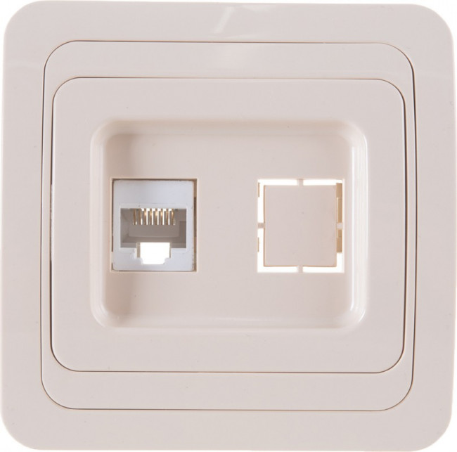 Розетка компьютерная 1-м СП Валери сл. кость UNIVersal Б-В0035