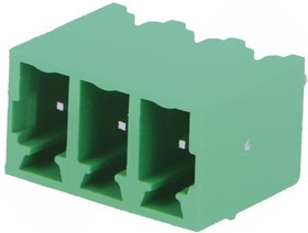 15EDGVC-3.81- 03P-14-00A(H), Разъемный клеммный блок на плату, 3 контакта. Серия 15EDGVC-3.81