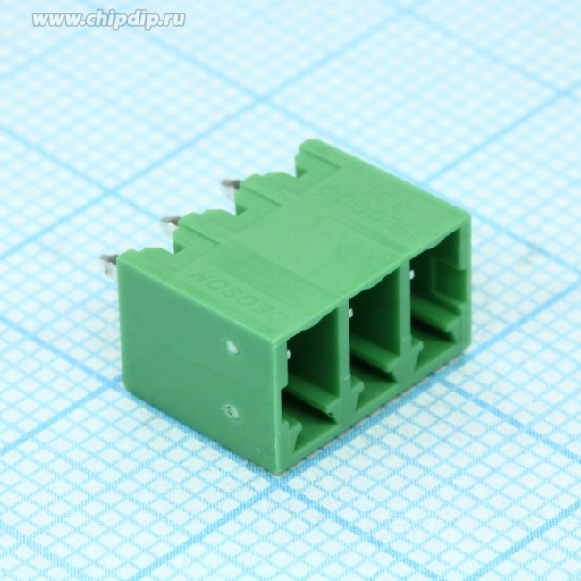 15EDGVC-3.81- 03P-14-00A(H), Разъемный клеммный блок на плату, 3 контакта. Серия 15EDGVC-3.81 15EDGVC-3.81- 03P-14-00A(H), Разъемный клеммный блок на плату, 3 контакта. Серия 15EDGVC-3.81