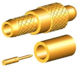 MMCX-02LV1-TGG, Разъем MMCX, штекер, RG-174, обжим