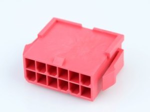46993-0820, Headers &amp; Wire Housings MiniFitJr Plug w/Ers DR GW 08Ckt Red