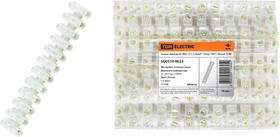 Зажим винтовой ЗВИ-10 полипропилен 1,5-6мм2 12пар 100°С белый TDM Зажим винтовой ЗВИ-10 полипропилен 1,5-6мм2 12пар 100°С белый TDM