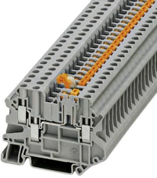 3046003, Клемма проходная, винтовые зажимы, сечение 0,14...6 мм^2, цвет серый, напряжение 500 В, ток 20 А