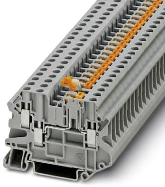 3046003, Клемма проходная, винтовые зажимы, сечение 0,14...6 мм^2, цвет серый, напряжение 500 В, ток 20 А