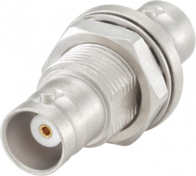 51K501-K00N5, RF Adapters - In Series BNC Jack to BNC Jack Straight Adapter