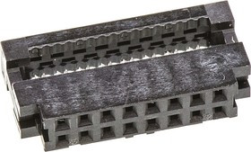 89361-716LF, 16-Way IDC Connector Socket for Cable Mount, 2-Row