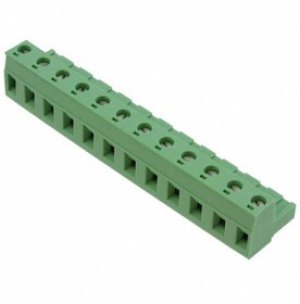 1767106, Pluggable Terminal Blocks 12 Pos 7.62mm pitch Plug 24-12 AWG Screw